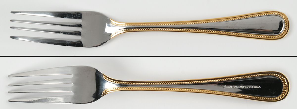 Regal Pearl (Stainless, Gold Accent) Fork by Wallace Silver-1