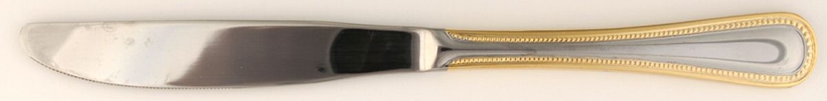 Regal Pearl (Stainless, Gold Accent) Modern Solid Knife by Wallace Silver-1
