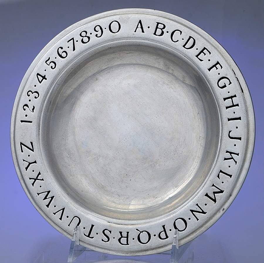 Alphabet(Armetale, Hollowware) Salad Plate by Wilton Armetale-1