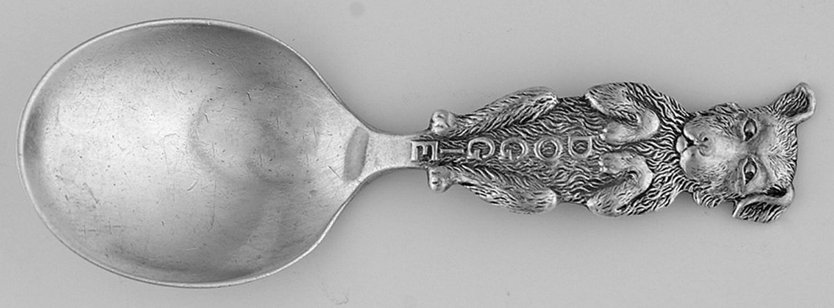 WED27 (Sterling) Straight Handle Baby Spoon by Weidlich Silver-1