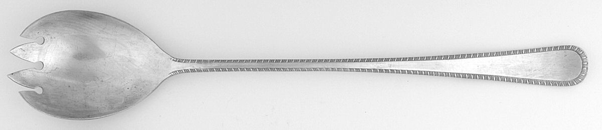 W1A5 (Silverplate) Solid Salad Serving Fork by William Adams-Sheffield-Birminghan-1