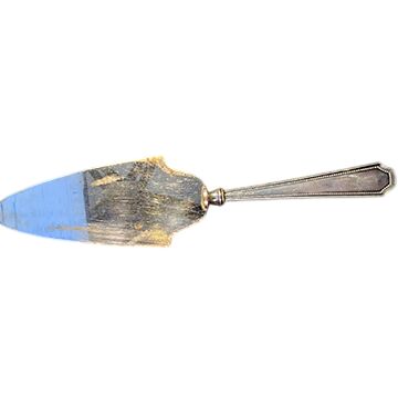 WSC62 (Sterling) Pie Server with Silverplate Blade by Webster Co-1