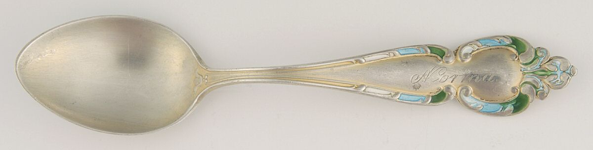 WTS53 (Sterling) Enameled Demitasse Spoon by Watson-1