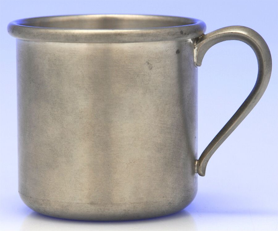 1171 (Pewter, Hollowware) Baby Cup by Web Silver-1
