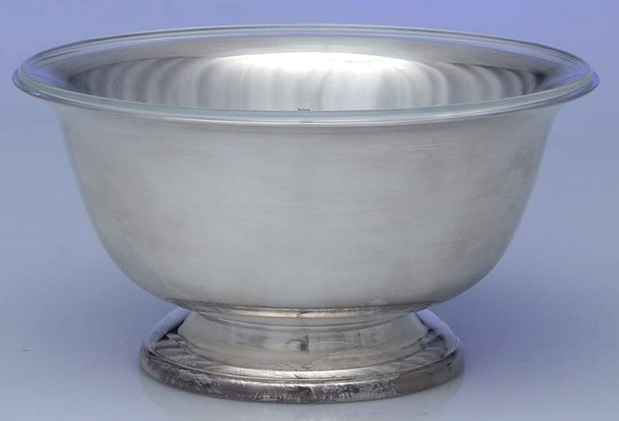 Paul Revere Bowl (Silverplate, Hollowware) 6" Paul Revere Bowl & Plastic Liner by Wallace Silver-1