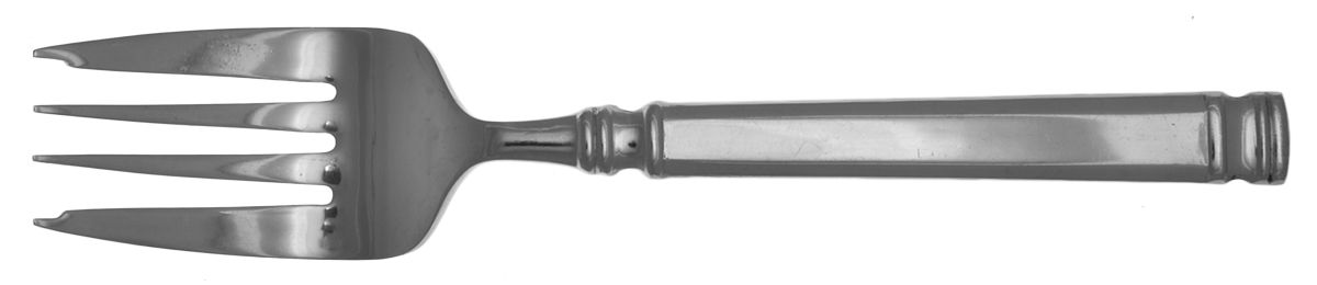 WAS205 (Stainless) Medium Solid Cold Meat Serving Fork by Wallace Silver-1