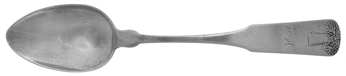 Sheaf of Wheat (Coin) Tablespoon (Serving Spoon) by Walcott (Wolcott) & Gelston-1