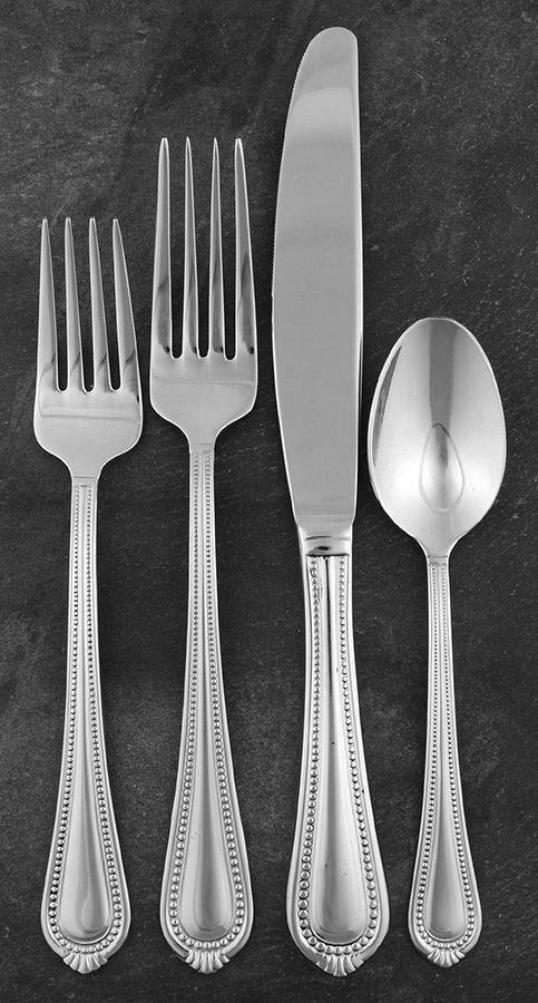 Chatham Bead (Stainless) 4 Piece Place Setting by Wallace Silver-1