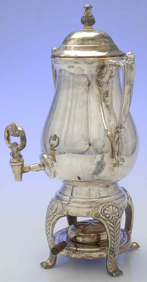 Antique Shell (Silverplate, Hollowware) Coffee Urn by Waterford-1