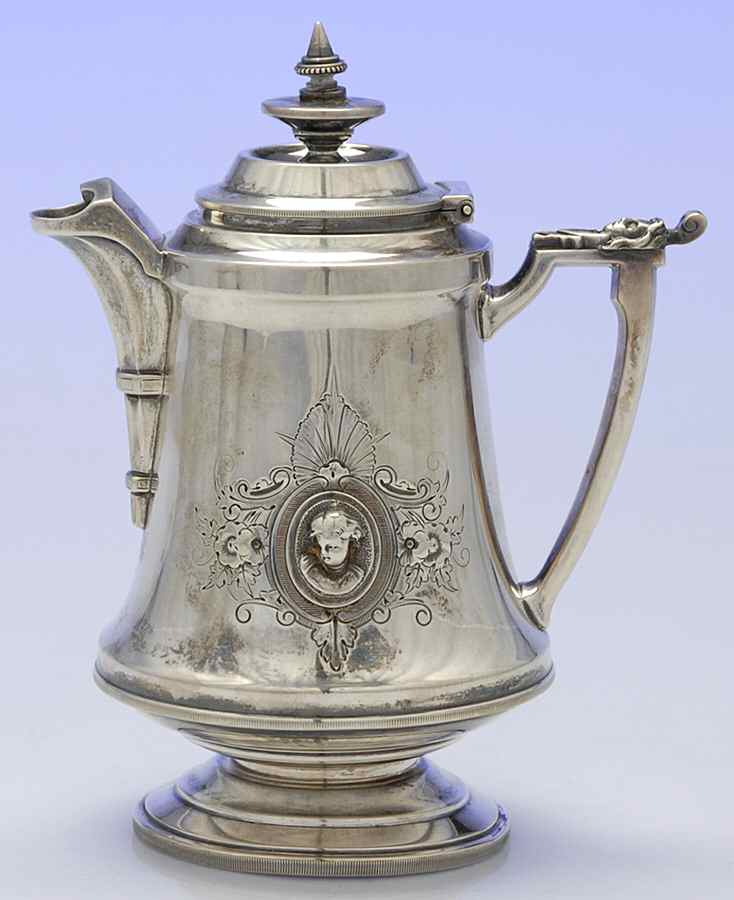 WHS45 (Sterling, Hollowware) Creamer & Lid by Wood & Hughes-1
