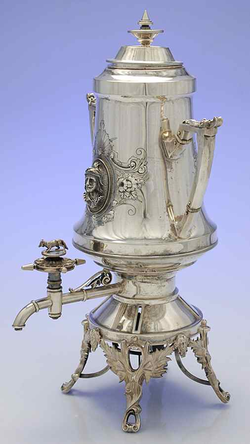 WHS45 (Sterling, Hollowware) Coffee Urn by Wood & Hughes-1
