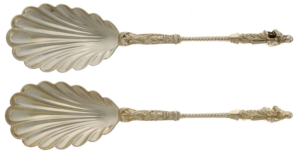 Apostle (Silverplate) (Set of 2) Souvenir Spoon by Wm Hutton & Sons-1