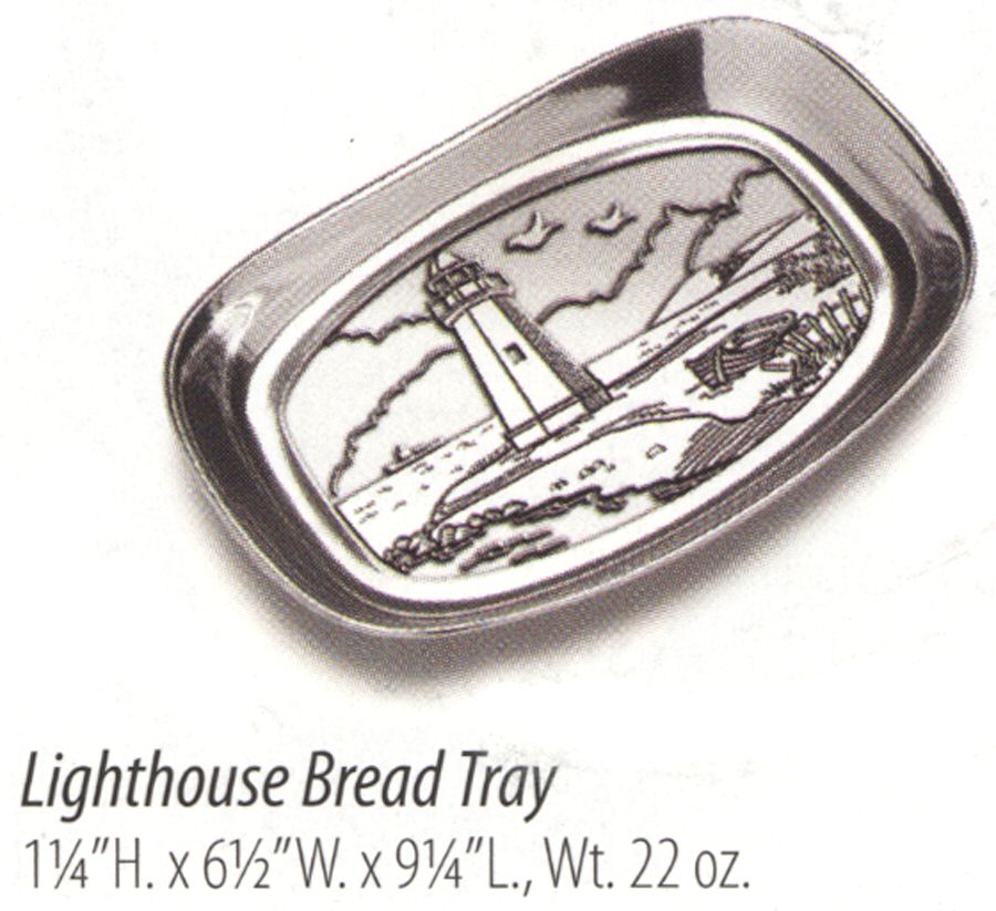 Lighthouse (Armetale, Hollowware) 9" Bread Tray by Wilton Armetale-1