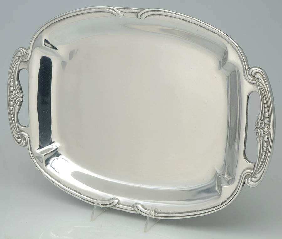 Belle Mont(Armetale, Hollowware) 18" Rectangular Handled Tray by Wilton Armetale-1