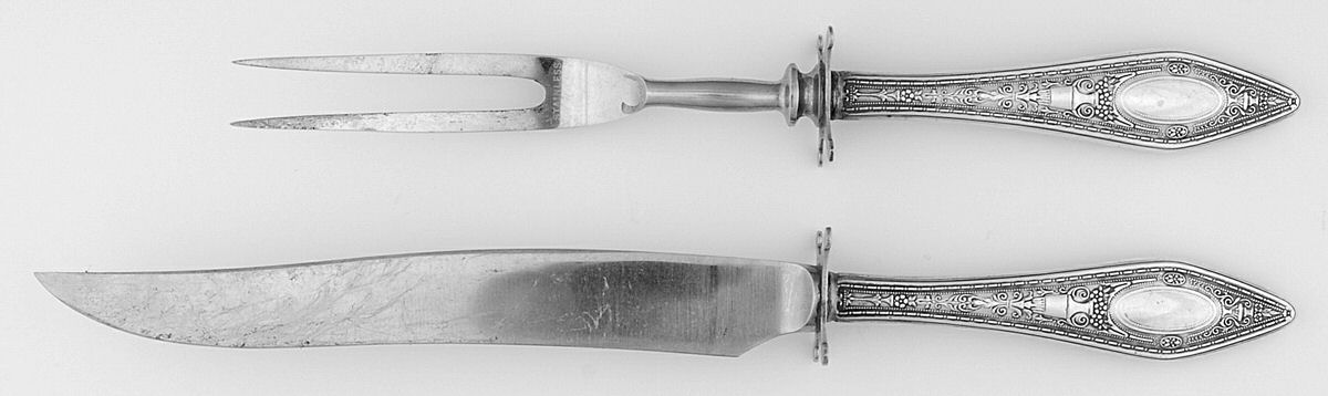 WSC66 (Sterling) 2 Piece Small Carving Set W/ Sterling Guard by Webster Co-1