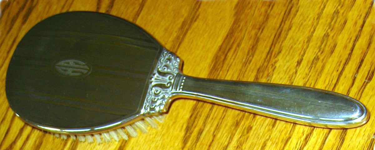 98-4 (Sterling, Hollowware) Hair Brush by Wallace Silver-1
