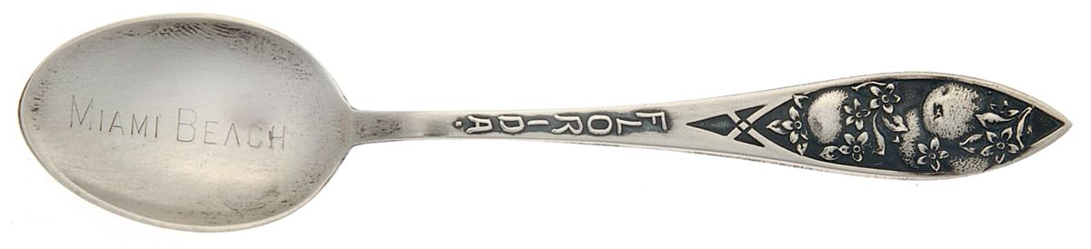 States & Cities Souvenir Spoons (Sterling) Florida Demitasse Spoon by Whiting & Davis-1