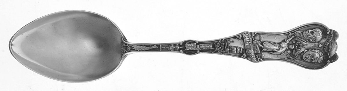 States & Cities Souvenir Spoons(Sterling) Oregon Demitasse Spoon by Watson-1