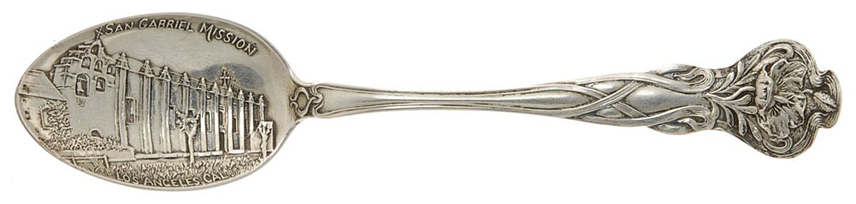States & Cities Souvenir Spoons(Sterling) California Five O'Clock Spoon by Watson-1