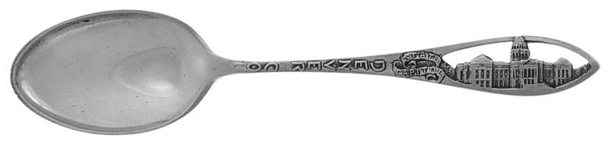 States & Cities Souvenir Spoons(Sterling) Colorado Demitasse Spoon by Watson-1