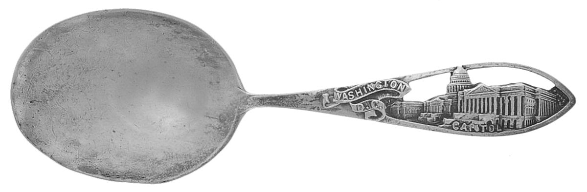 States & Cities Souvenir Spoons(Sterling) Washington DC Baby Spoon by Watson-1