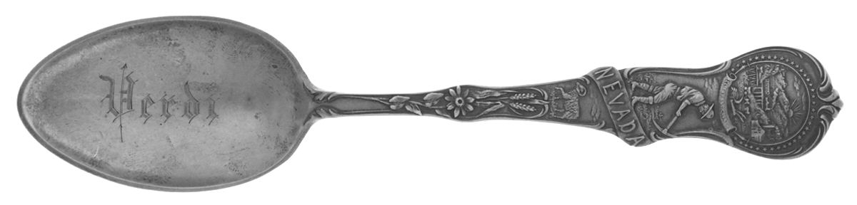 States & Cities Souvenir Spoons(Sterling) Nevada Teaspoon by Watson-1