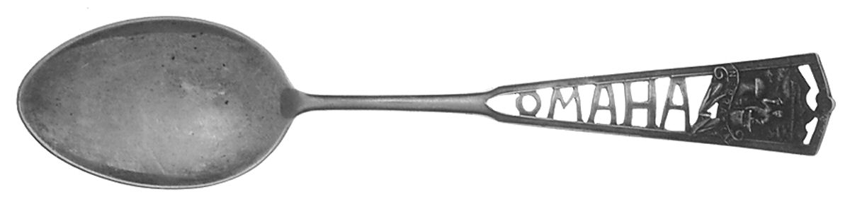 States & Cities Souvenir Spoons(Sterling) Nebraska Teaspoon by Watson-1