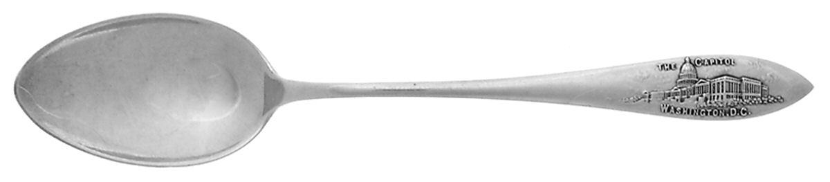 States & Cities Souvenir Spoons(Sterling) Washington DC Five O'Clock Spoon by Watson-1