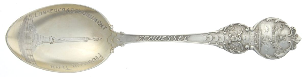 States & Cities Souvenir Spoons(Sterling) Tennessee Five O'Clock Spoon by Watson-1