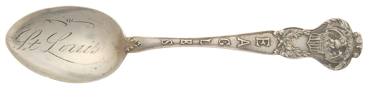States & Cities Souvenir Spoons(Sterling) Missouri Five O'Clock Spoon by Watson-1