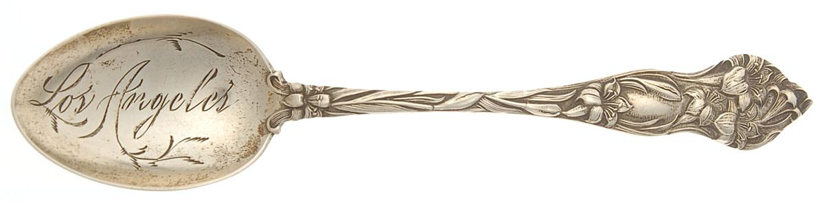 States & Cities Souvenir Spoons(Sterling) California Teaspoon by Watson-1