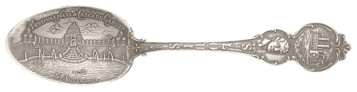 States & Cities Souvenir Spoons(Sterling) Missouri Five O'Clock Spoon by Watson-1