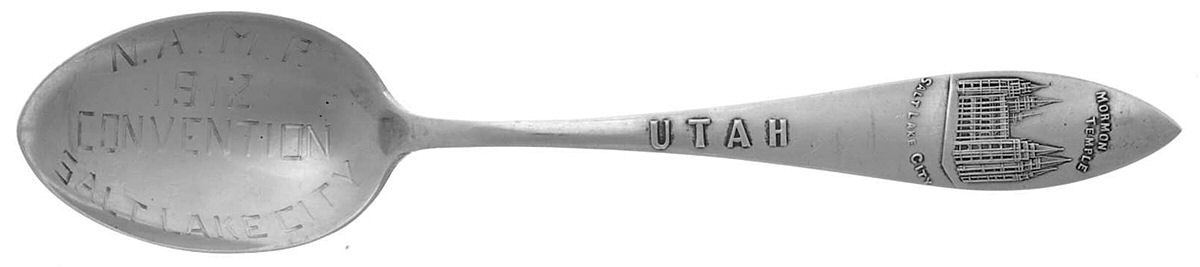 States & Cities Souvenir Spoons(Sterling) Utah Teaspoon by Watson-1