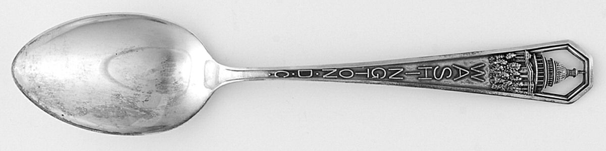 States & Cities Souvenir Spoons(Sterling) Washington DC Teaspoon by Watson-1