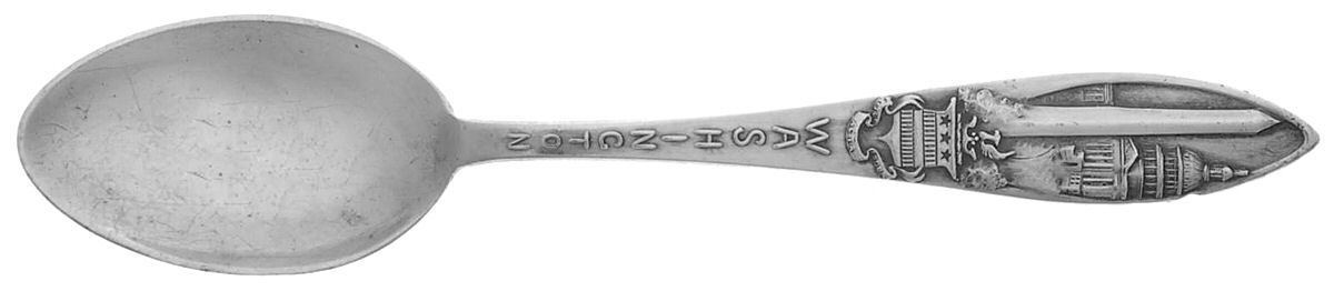 States & Cities Souvenir Spoons(Sterling) Washington DC Five O'Clock Spoon by Watson-1