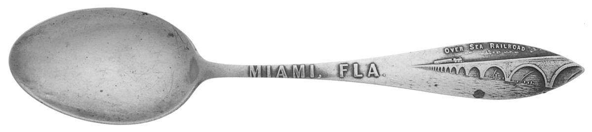 States & Cities Souvenir Spoons(Sterling) Florida Teaspoon by Watson-1