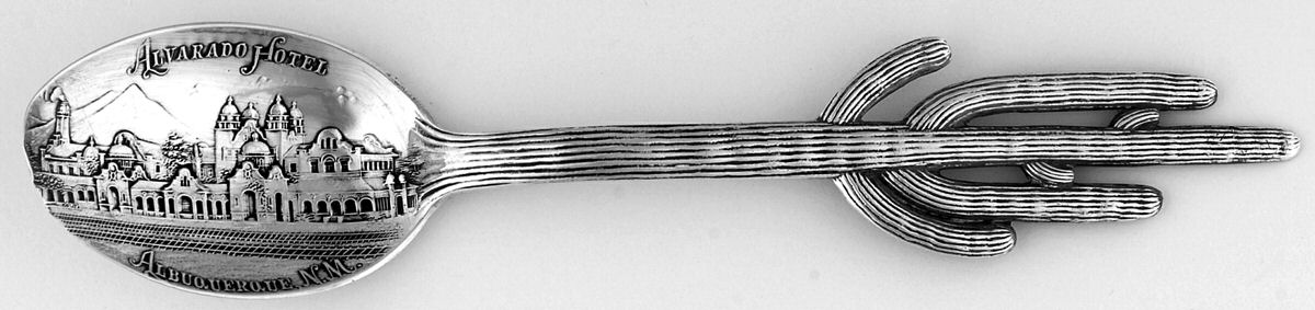 States & Cities Souvenir Spoons(Sterling) New Mexico Five O'Clock Spoon by Watson-1
