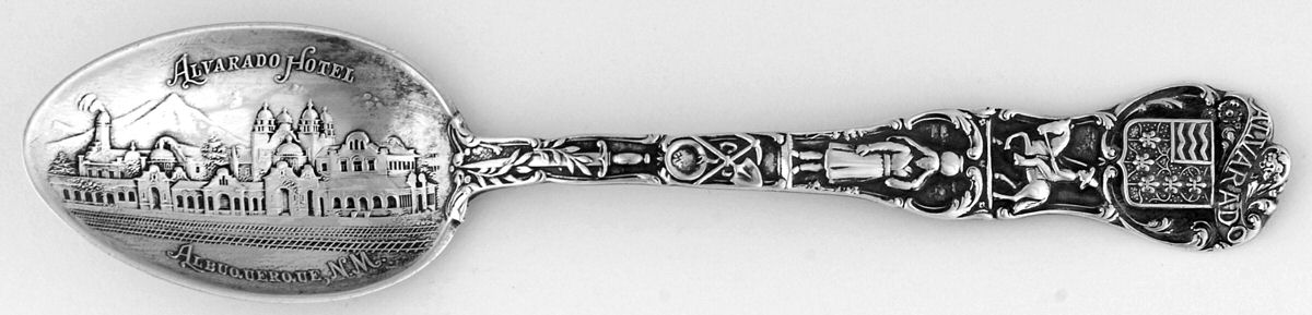 States & Cities Souvenir Spoons(Sterling) New Mexico Teaspoon by Watson-1