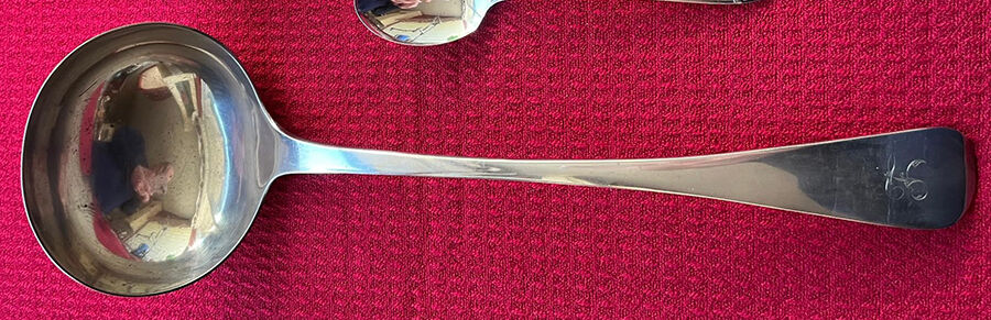 WKL22 (Silverplate) Solid Soup Ladle by Walker & Hall-1