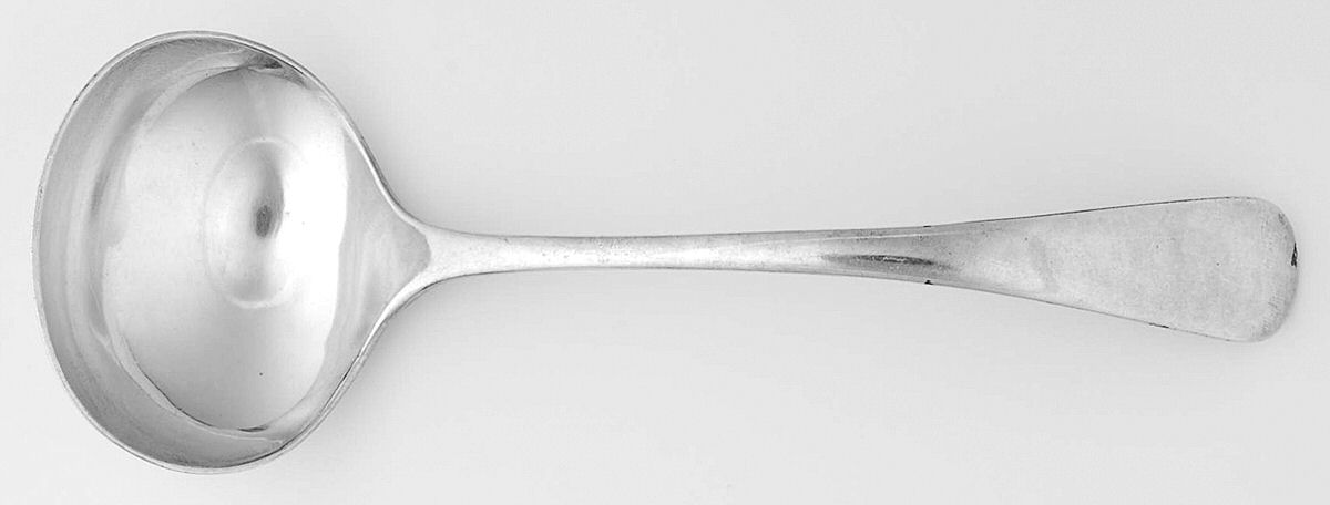 WKL22 (Silverplate) Solid Gravy Ladle by Walker & Hall-1