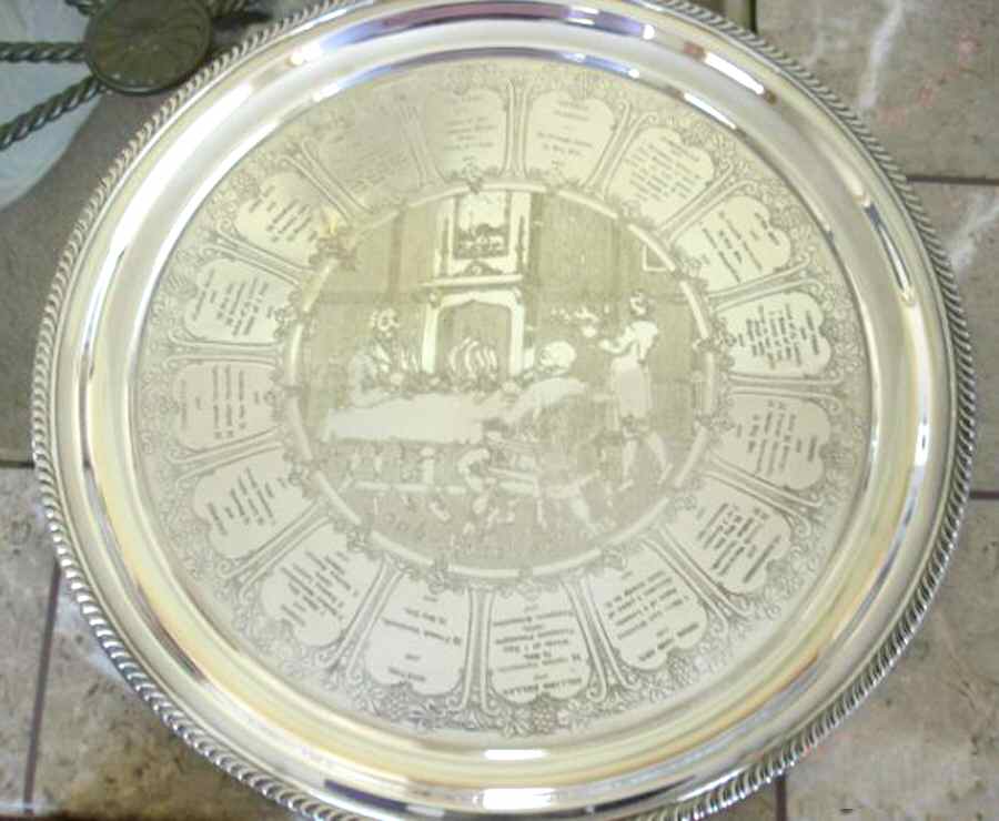 M641 (Silverplate, Hollowware) 13" Round Tray by Wallace Silver-1