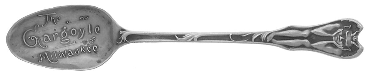 States & Cities Souvenir Spoons(Sterling) Wisconsin Demitasee Spoon by Wallace Silver-1