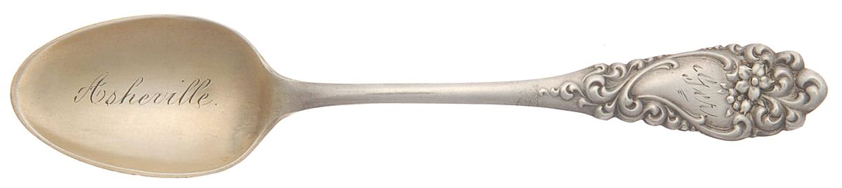 States & Cities Souvenir Spoons(Sterling) North Carolina Demitasse Spoon by Wallace Silver-1