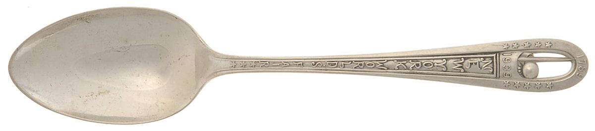 States & Cities Souvenir Spoons(Sterling) New York Teaspoon by Wallace Silver-1