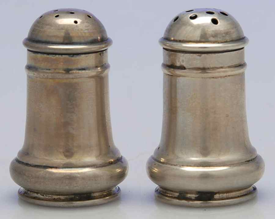 375 (Sterling, Hollowware) Individual Salt & Pepper by Wallace Silver-1
