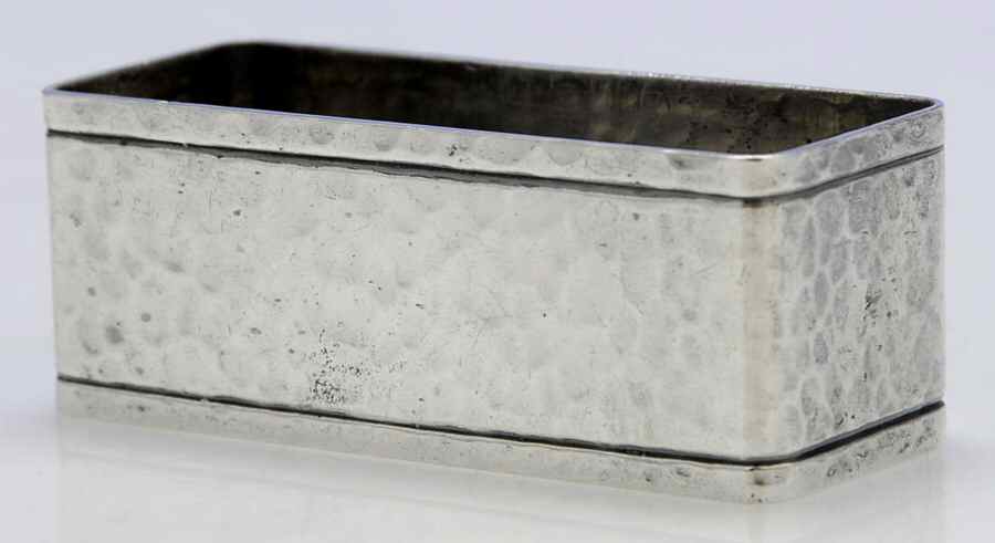 495 (Sterling, Hollowware) Oblong Napkin Ring by Watson-1