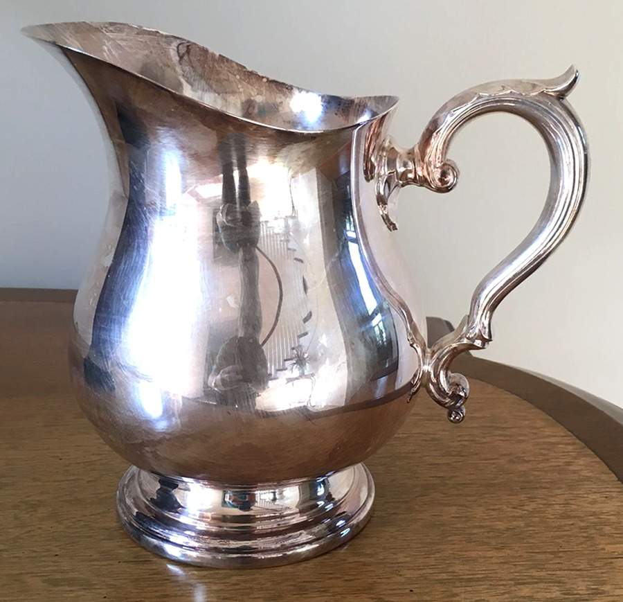 2900 (Silverplate, Hollowware) Silverplate Water Pitcher by Wallace Silver-1