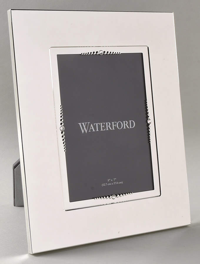 Lismore Bead (Silverplate, Hollowware) 5" X 7" Picture Frame by Waterford-1