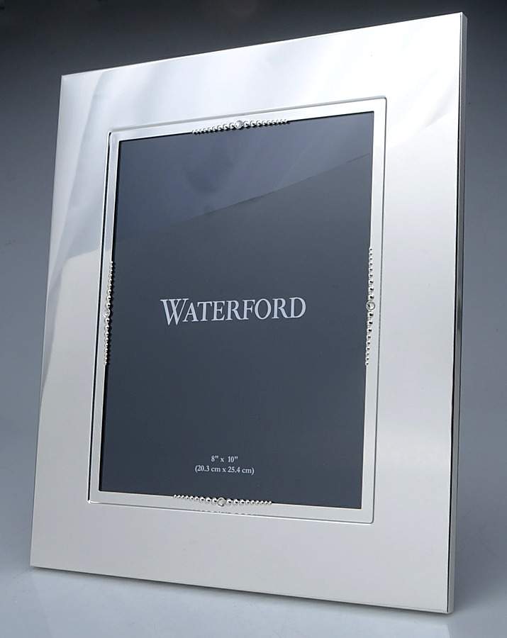 Lismore Bead (Silverplate, Hollowware) Frame Holds 8" X 10" by Waterford-1