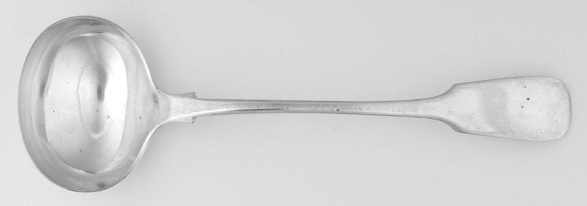WMT10 (Silverplate) Solid Gravy Ladle by Wm Hutton & Sons-1